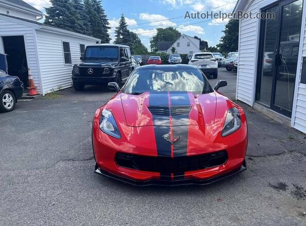 1G1YS2D66H5606157 2017 CHEVROLET CORVETTE Red წინა სალონის ხედი