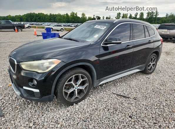 WBXHT3C32H5F74315 2017 BMW X1 Black Հետևի ձախ