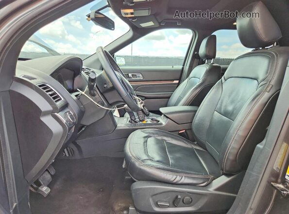 1FM5K7F82KGB41521 2019 FORD EXPLORER Gray Widok deski rozdzielczej