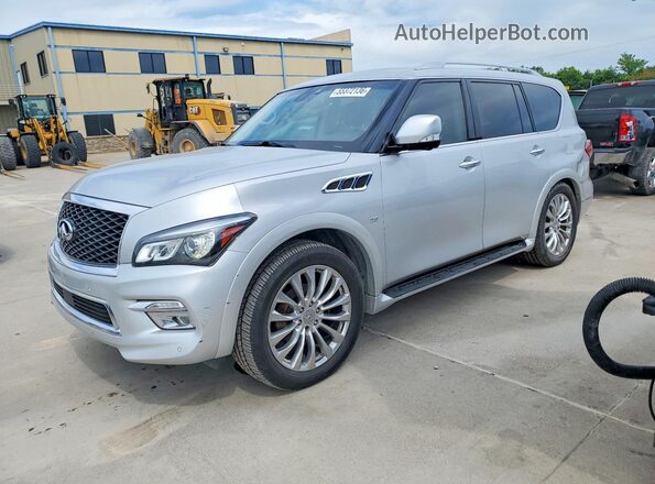 JN8AZ2NF0H9646346 2017 INFINITI QX80 Silver Tył lewy