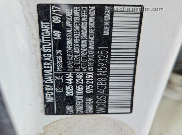 WDDSJ4GB8JN593251 2018 MERCEDES-BENZ CLA-CLASS White 