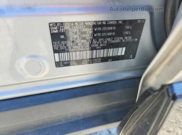 2T3E6RFV3PW045063 2023 TOYOTA RAV4 Silver 360 interior view