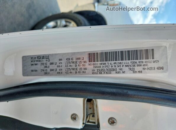 3C6UR5DL7KG563643 2019 RAM 2500 White 