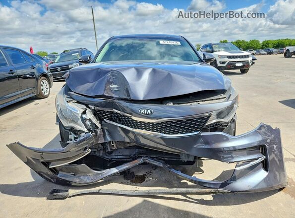 5XXGU4L39JG215893 2018 KIA OPTIMA Charcoal Rear view