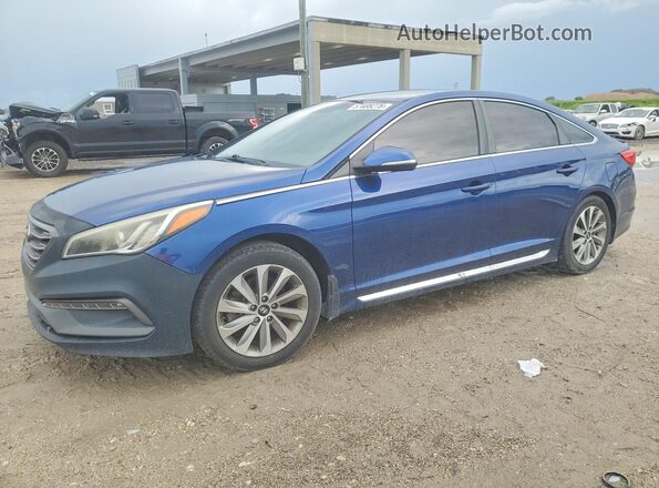 5NPE34AF6GH316698 2016 HYUNDAI SONATA Blue 