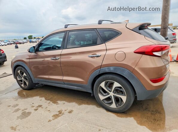 KM8J33A29GU175164 2016 HYUNDAI TUCSON Brown Задня права чверть