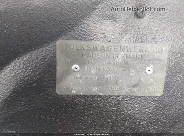5432485 1970 VOLKSWAGEN KARMANGHIA Синий 