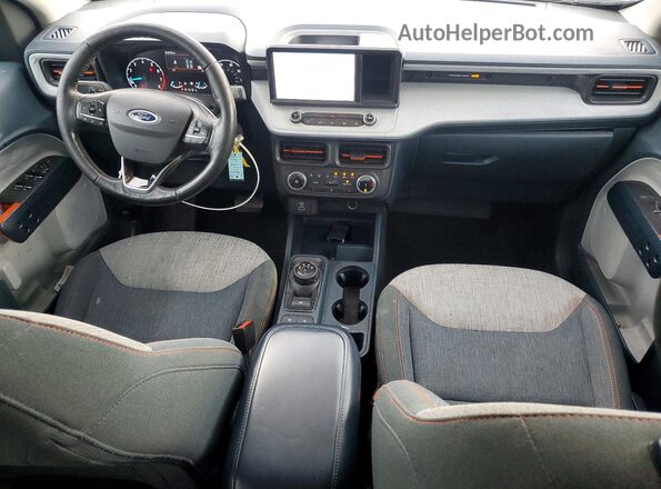 3FTTW8E93NRB02563 2022 FORD MAVERICK Blue ხელსაწყოთა პანელის ხედი