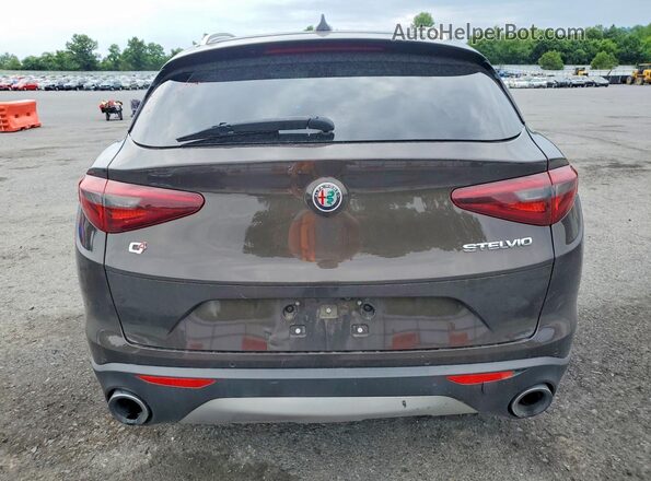 ZASPAKBN2K7C36294 2019 ALFA ROMEO STELVIO Brown წინა სალონის ხედი