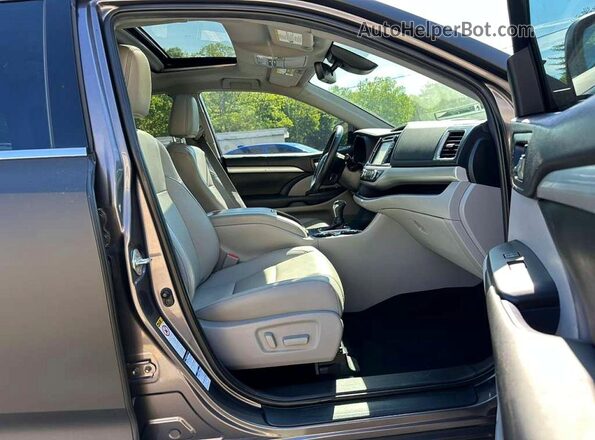 5TDJGRFH7KS073819 2019 TOYOTA HIGHLANDER Gray 