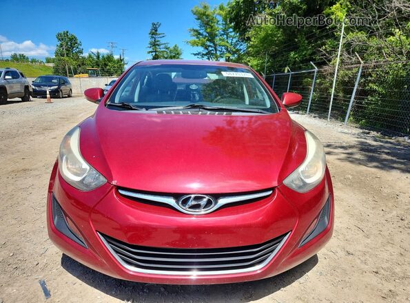5NPDH4AE0GH757831 2016 HYUNDAI ELANTRA Red Vista trasera