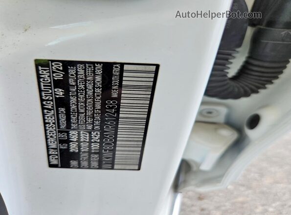W1KWF8DB6MR612438 2021 MERCEDES-BENZ C Белый Вид наклейки с VIN-кодом