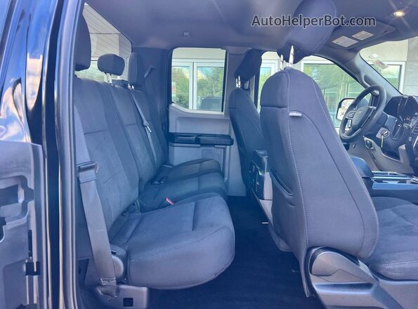 1FTFX1E53JFB18185 2018 FORD F150 Black წინა სალონის ხედი