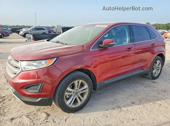 2FMPK3J82HBC49016 2017 FORD EDGE Red Задня ліва чверть