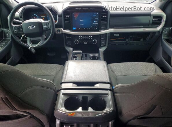 1FT6W1EV6PWG35220 2023 FORD F150 Black Vista del cuadro de instrumentos