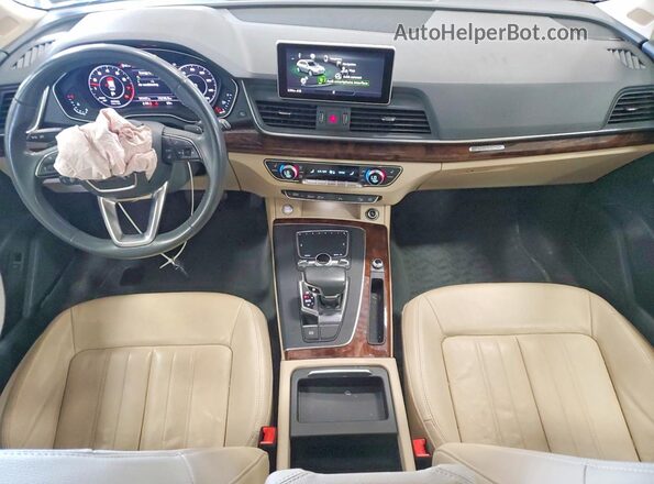 WA1BNAFY5J2017910 2018 AUDI Q5 Black ხელსაწყოთა პანელის ხედი