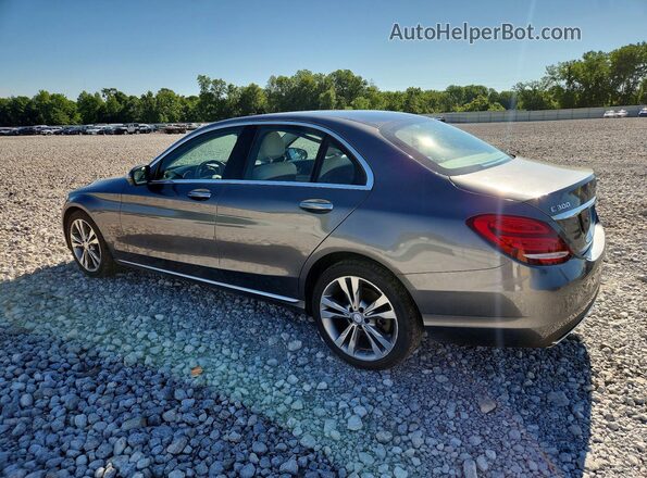 55SWF4KB7HU182399 2017 MERCEDES-BENZ C-CLASS Gray უკანა მარჯვენა