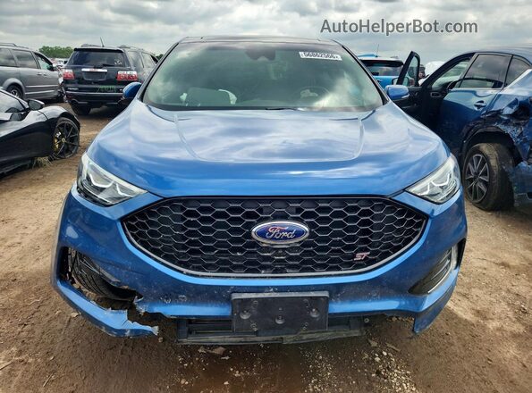 2FMPK4AP1KBC22068 2019 FORD EDGE Blue უკანა ხედი