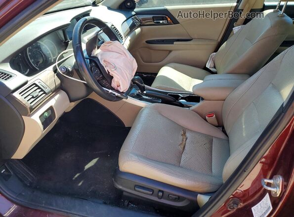 1HGCR2F87HA055287 2017 HONDA ACCORD Maroon 
