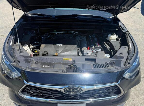 5TDDZRBH7LS005843 2020 TOYOTA HIGHLANDER Black Вид панелі приладів