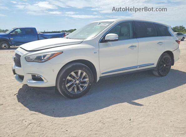 5N1DL0MM4HC554931 2017 INFINITI QX60 Белый Задняя левая четверть