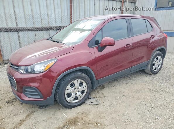 3GNCJKSB0HL234777 2017 CHEVROLET TRAX Burgundy Tył lewy