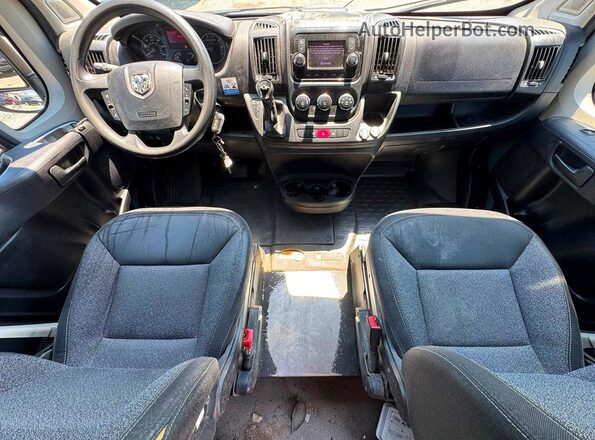 3C6URVJG7LE107047 2020 RAM PROMASTER Gray უკანა სავარძლების ხედი