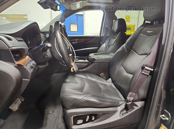 1GYS4BKJ2GR381803 2016 CADILLAC ESCALADE Black წინა პანელის ხედი