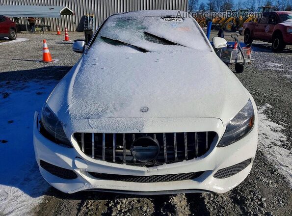 55SWF4JB6HU195372 2017 MERCEDES-BENZ C-CLASS White Widok z tyłu