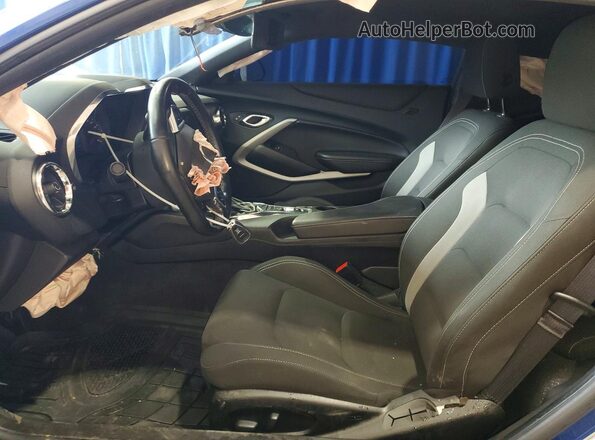1G1FB1RX8K0155384 2019 CHEVROLET CAMARO Blue Widok deski rozdzielczej