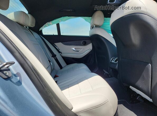 55SWF4HB3JU256138 2018 MERCEDES-BENZ C Silver უკანა სავარძლების ხედი
