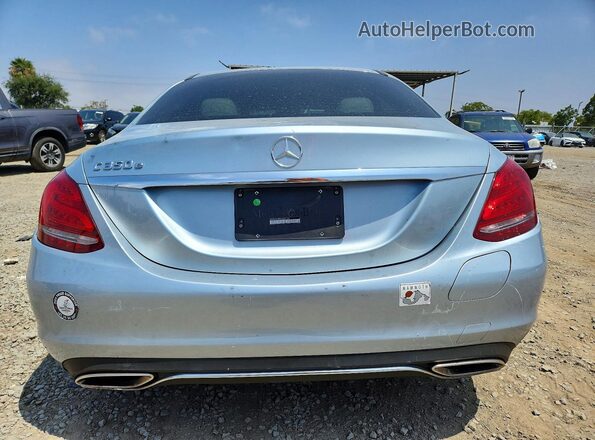 55SWF4HB3JU256138 2018 MERCEDES-BENZ C Silver უკანა ხედი