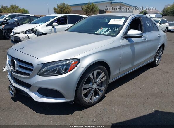 55SWF4HB8GU157307 2016 MERCEDES-BENZ C 350E Silver Vista tres cuartos delantera izquierda