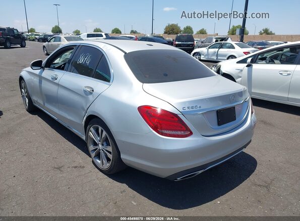 55SWF4HB8GU157307 2016 MERCEDES-BENZ C 350E Silver Trasero izquierdo