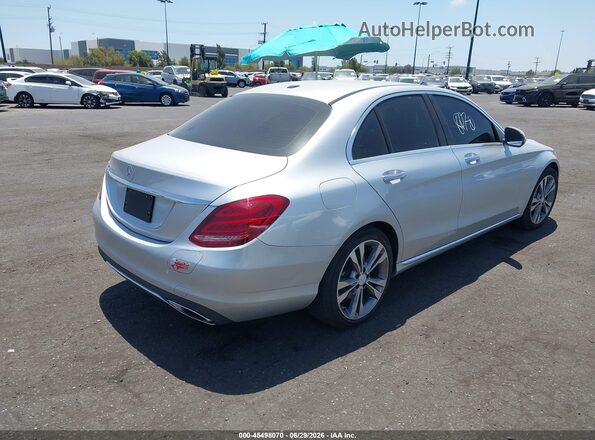 55SWF4HB8GU157307 2016 MERCEDES-BENZ C 350E Silver Trasero derecho