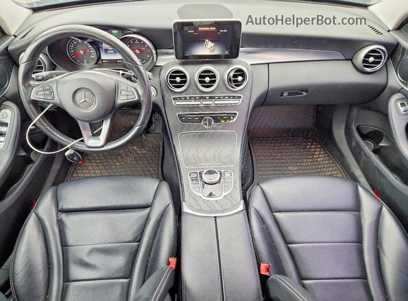 55SWF4HB8HU224036 2017 MERCEDES-BENZ C Black წინა პანელის ხედი