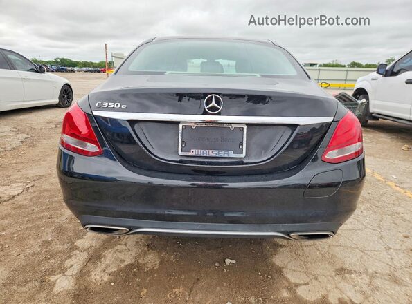 55SWF4HB8HU224036 2017 MERCEDES-BENZ C Black უკანა ხედი
