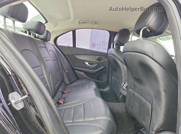 55SWF4HB8HU224036 2017 MERCEDES-BENZ C Black უკანა სავარძლების ხედი