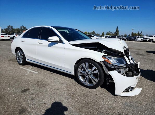 55SWF4JB0GU114820 2016 MERCEDES-BENZ C White Delantero derecho