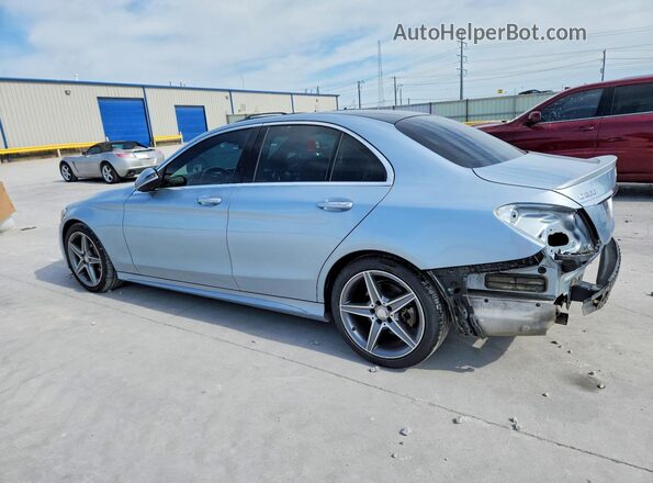 55SWF4JB0GU149146 2016 MERCEDES-BENZ C Silver Tył lewy