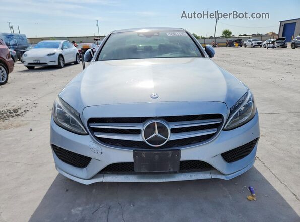 55SWF4JB0GU149146 2016 MERCEDES-BENZ C Silver Widok z przodu