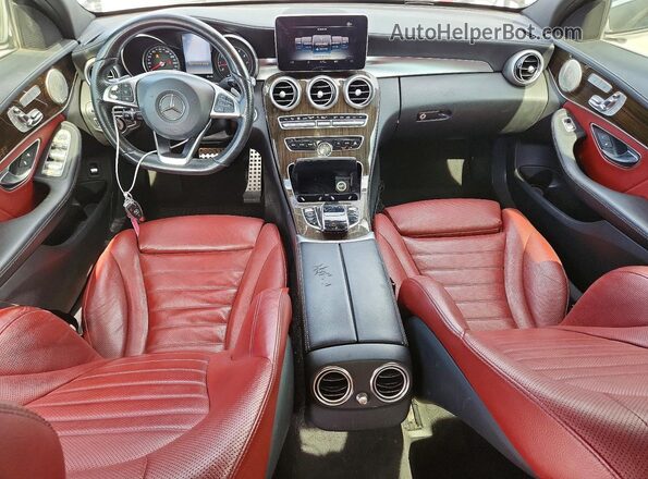55SWF4JB0GU149146 2016 MERCEDES-BENZ C Silver Widok deski rozdzielczej
