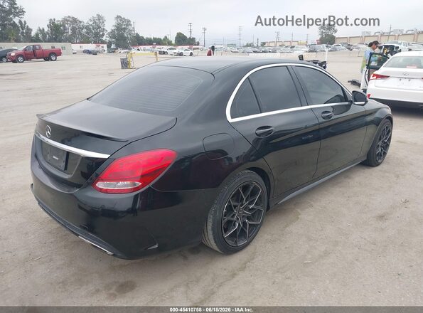 55SWF4JB0GU159353 2016 MERCEDES-BENZ C-CLASS Черный Задняя правая четверть