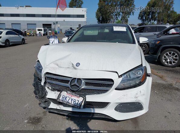 55SWF4JB0GU165573 2016 MERCEDES-BENZ C-CLASS White წინა პანელის ხედი