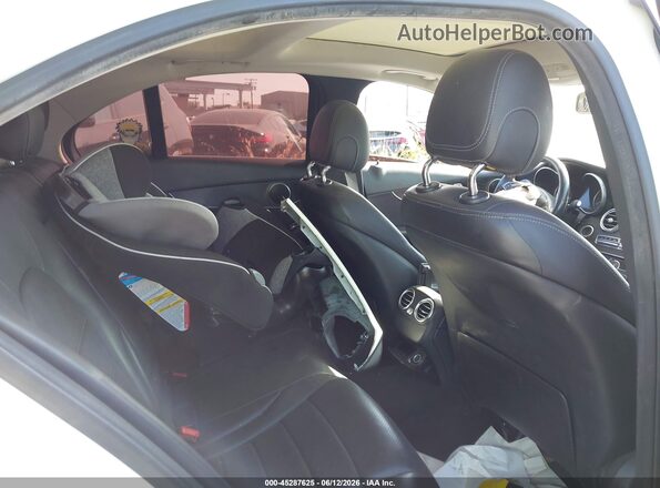 55SWF4JB0GU165573 2016 MERCEDES-BENZ C-CLASS White VIN კოდის სტიკერის ხედი