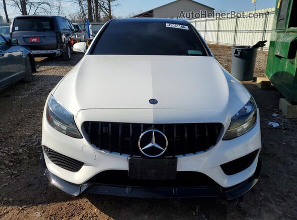 55SWF4JB0HU184965 2017 MERCEDES-BENZ C White Front view
