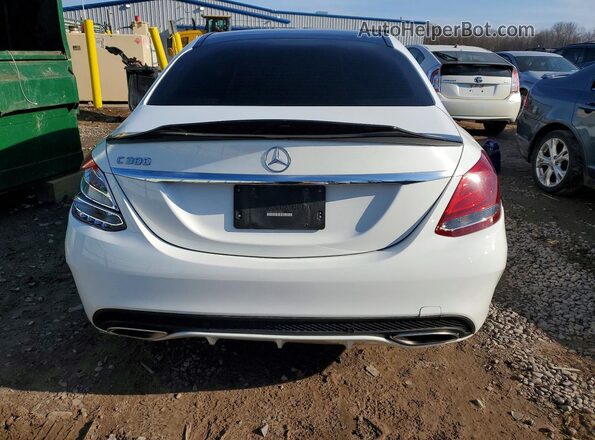 55SWF4JB0HU184965 2017 MERCEDES-BENZ C White Rear view