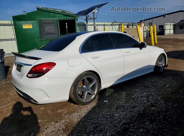 55SWF4JB0HU184965 2017 MERCEDES-BENZ C White Rear right
