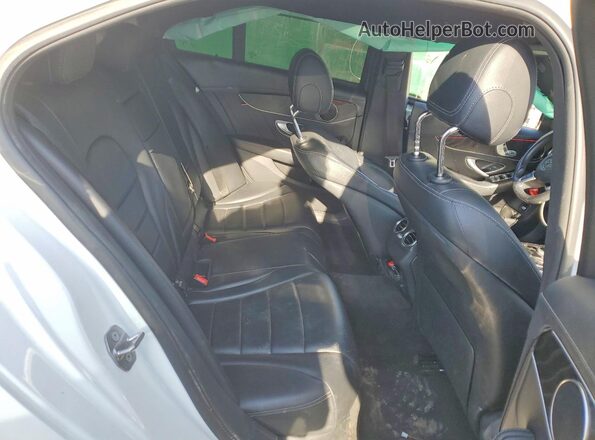 55SWF4JB0HU184965 2017 MERCEDES-BENZ C White Rear seats view