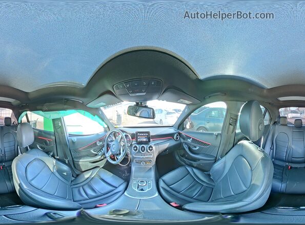 55SWF4JB0HU184965 2017 MERCEDES-BENZ C White 360 interior view